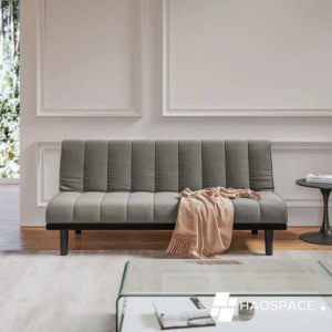 Giường sofa 3 chỗ ngồi bằng vải màu xám-BS0081