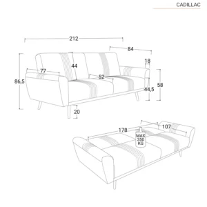 Giuong sofa 3 cho ngoi mau nhung xanh la cay rung 6