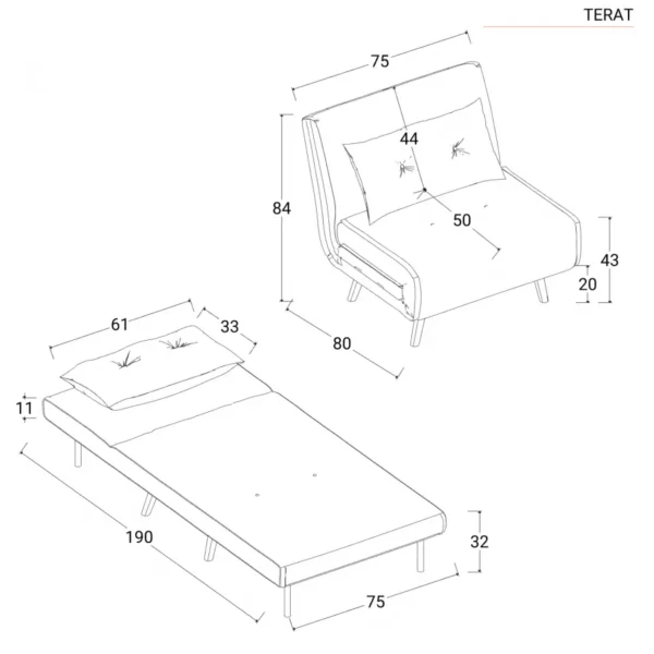 Giuong sofa vai mau xam nhat co tua lung co the dieu chinh 6 vi tri 10